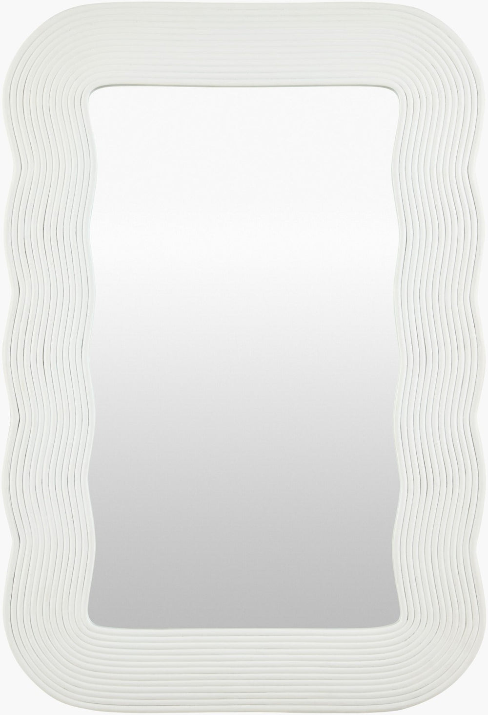 Surya Dance Handcrafted Coastal Wall Mirror Vertical Frame for Entryway Living Room Decor 40"H x 29"W x 1"D Rectangle DACE003-4029