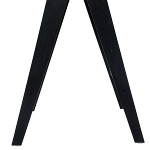 English Elm Christopher Knight Home® - 27'', Modern minimalist bar stool set of 2 with cane PE rattan seats, solid rubberwood frame, durable craft finish Black,Natural N780P237929B