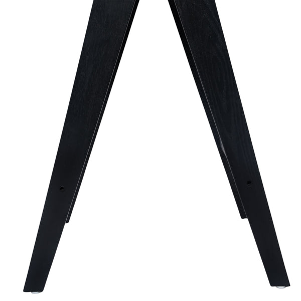 English Elm Christopher Knight Home® - 27'', Modern minimalist bar stool set of 2 with cane PE rattan seats, solid rubberwood frame, durable craft finish Black,Natural N780P237929B