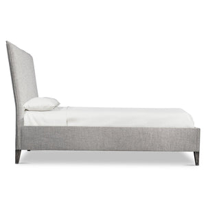 Bernhardt Bernhardt Menton King Panel Bed — Upholstered Modernist Headboard, Butterfly Flange & Sutton Feet (96) K2052
