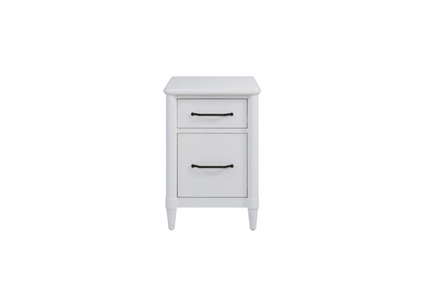 English Elm 2 Drawer Filing Cabinet with Mindi Veneer Finish, Dual Letter & Legal Drawers, Smooth Glides, Sturdy Legs White 27.25 L x 23.5 W x 28.25 H B2699P373701