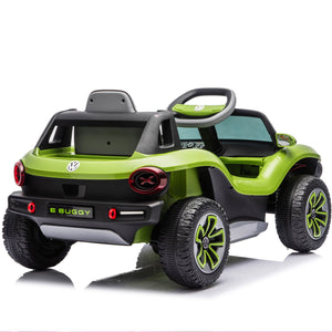 English Elm 12v Licensed Volkswagen Beetle Ride on Car with Remote Control and Suspension for Kids Green W1578P418186