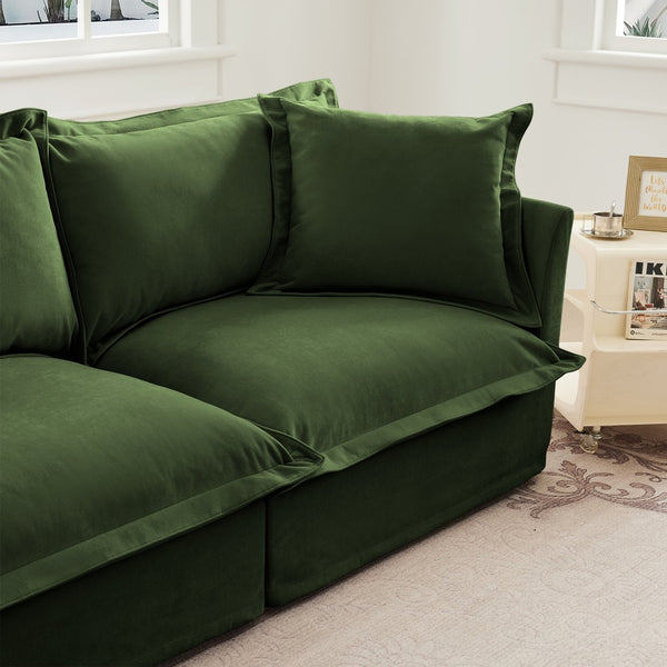 English Elm Koala Deep Seat Chenille Sectional Module with High Back Support for Living Rooms W3041P240132