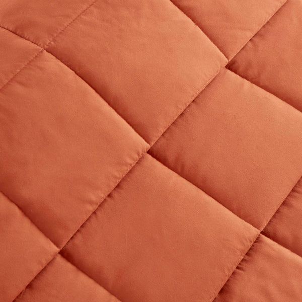 English Elm 1 Lightweight Down Alternative Blanket Full/Queen 90x90, 15oz Polyester Fill, Satin Trim & Scotchgard Finish Orange 14.96 L x 7.48 W x 7.48 H B035P319518