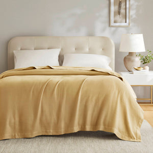 English Elm 1-piece King Cotton Woven Blanket Oeko-tex Certified Lightweight Layering Bedding B035P408329