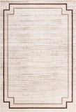 Unique Loom Oasis Fountain Machine Made Border Rug Brown, Beige/Light Brown/Ivory 10' 0" x 14' 1"