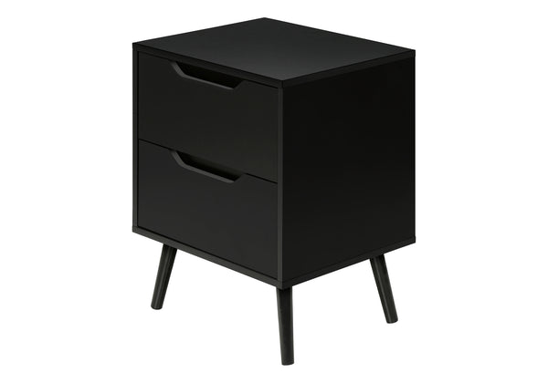 English Elm Accent Side Table Rustic Grey Laminate Compact Storage Cabinet Transitional Bedroom Black B2710P461705