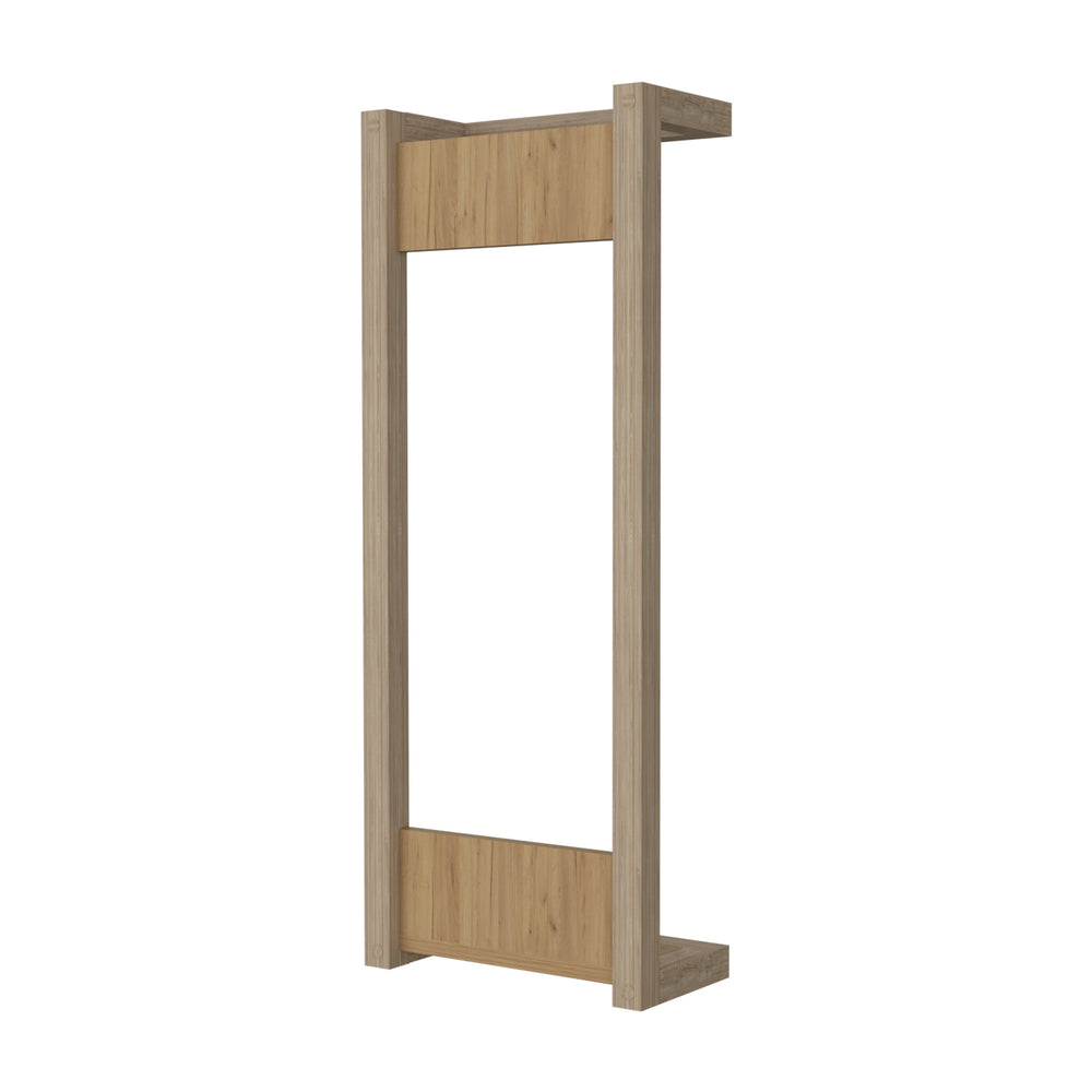 English Elm Natural Oak Wall Organizer Shelf — Space-Saving Mounted Towel Rack with Warm Grain Finish, Durable Oak-quality B062P380059