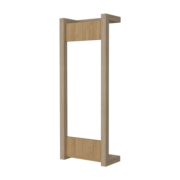 English Elm Natural Oak Wall Organizer Shelf — Space-Saving Mounted Towel Rack with Warm Grain Finish, Durable Oak-quality B062P380059