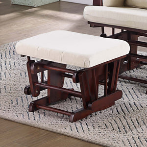 English Elm Luxurious Microfiber Glider Chair with Ottoman — Smooth Gliding Motion, Solid Wood Frame, Pocket Storage Beige,Espresso 36 L x 23 W x 21 H B011P375972