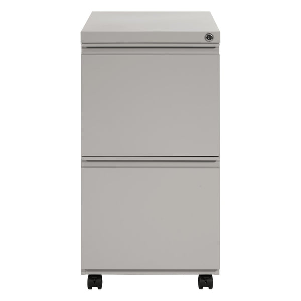 OSP Home Furnishings 22" Mobile Pedestal with Locking Drawers Full Extension Filing and Pencil Tray PTC22FF-HF