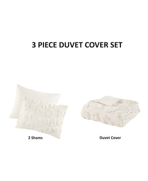 English Elm Animal Chenille Duvet Cover Set For King/Cal King Beds - Cozy, Textured, And Easy Care Bedding Solution B035P294497