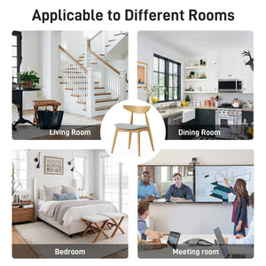 English Elm Christopher Knight Home® - Set Of 2 Retro-Inspired Rubberwood Chairs With Ergonomic Support & Plush Cushions For Comfort N759P307037B