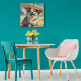 Madison Park Beach Dogs Casual Chihuahua Canvas Wall Art ID95C-0059 Chihuahua/Blue Multi