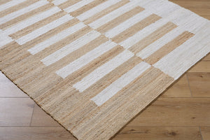 Livabliss Diane Handwoven Jute Flatweave Area Rug Natural Texture for Entryway or Bohemian Spaces Beige, Ivory 2' x 3' DAI2304-23