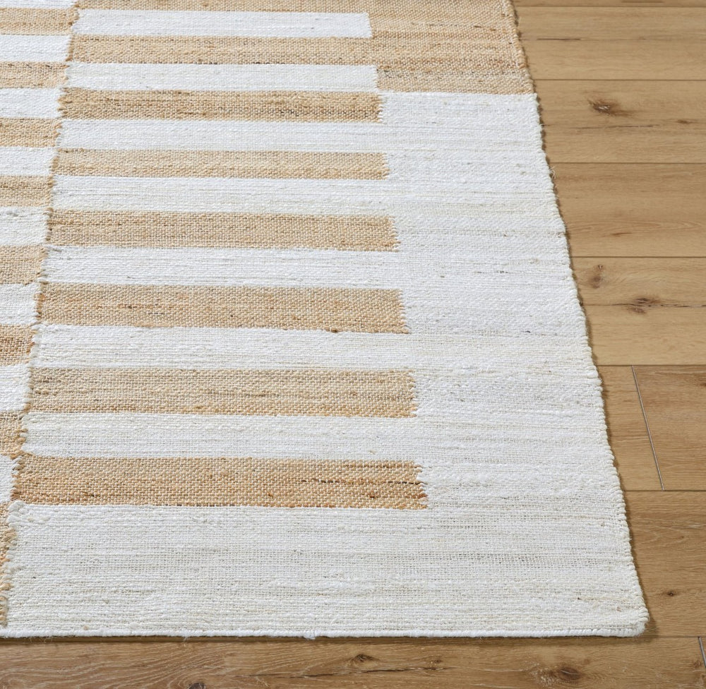 Livabliss Diane Handwoven Jute Flatweave Area Rug Natural Texture for Entryway or Bohemian Spaces Beige, Ivory 2' x 3' DAI2304-23