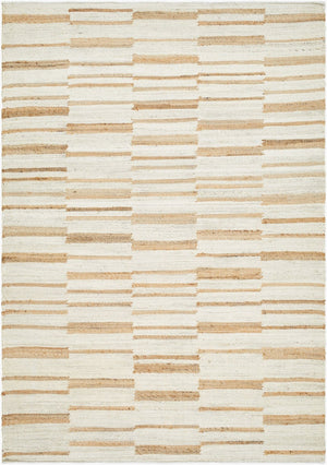 Livabliss Diane Natural Jute Flatweave Area Rug Handwoven in India for Entryways and Baths Cream, Tan 2' x 3' DAI2307-23