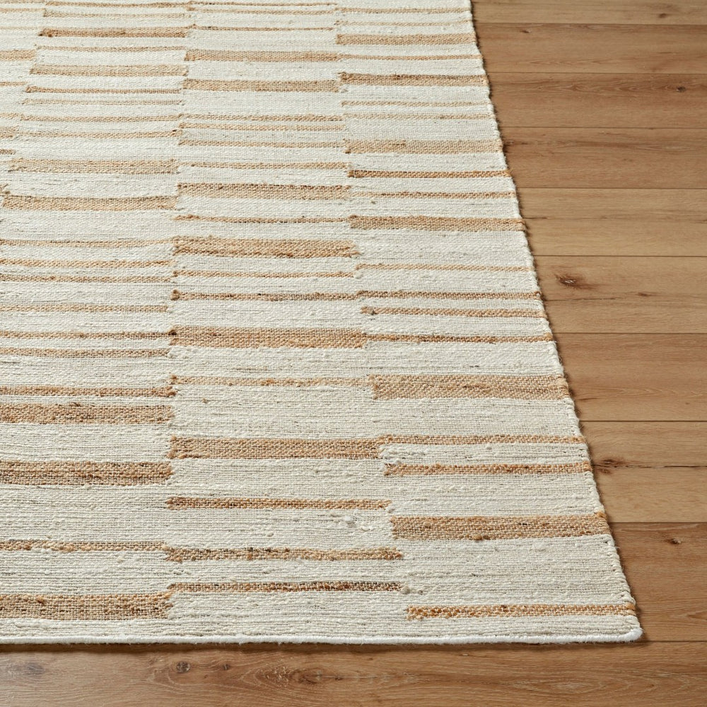 Livabliss Diane Natural Jute Flatweave Area Rug Handwoven in India for Entryways and Baths Cream, Tan 2' x 3' DAI2307-23