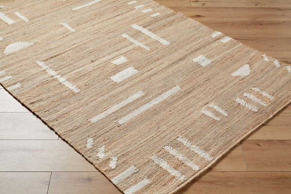 Livabliss Diane Handwoven Jute Flatweave Area Rug Natural Fiber Accent for Entryway or Bath Tan, Cream 9' x 12' DAI2308-912