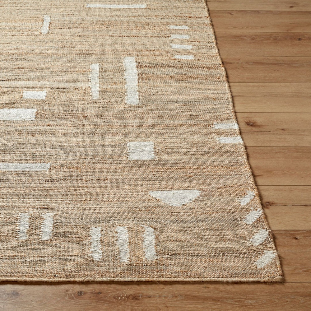 Livabliss Diane Handwoven Jute Flatweave Area Rug Natural Fiber Accent for Entryway or Bath Tan, Cream 9' x 12' DAI2308-912