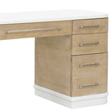 Two-Toned 7 Drawer Writing Desk Multi with Light Wood finish P301619 Pulaski Furniture