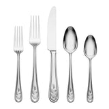 Holiday 65-Piece Flatware Set: 18/10 Stainless Steel, Service for 12, Dishwasher Safe