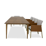 VIG Furniture Modrest Dallas - Mid-Century Modern Brown Oak Extendable Dining Table VGME-121256-DT