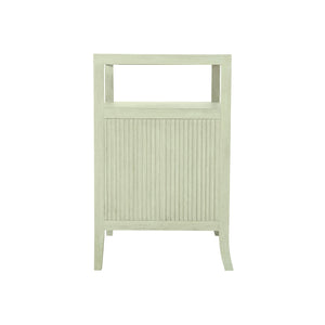 Bernhardt Bernhardt East Hampton Nightstand With Cerused Linen Finish, Aged Silver Pulls & Versatile Storage 395229