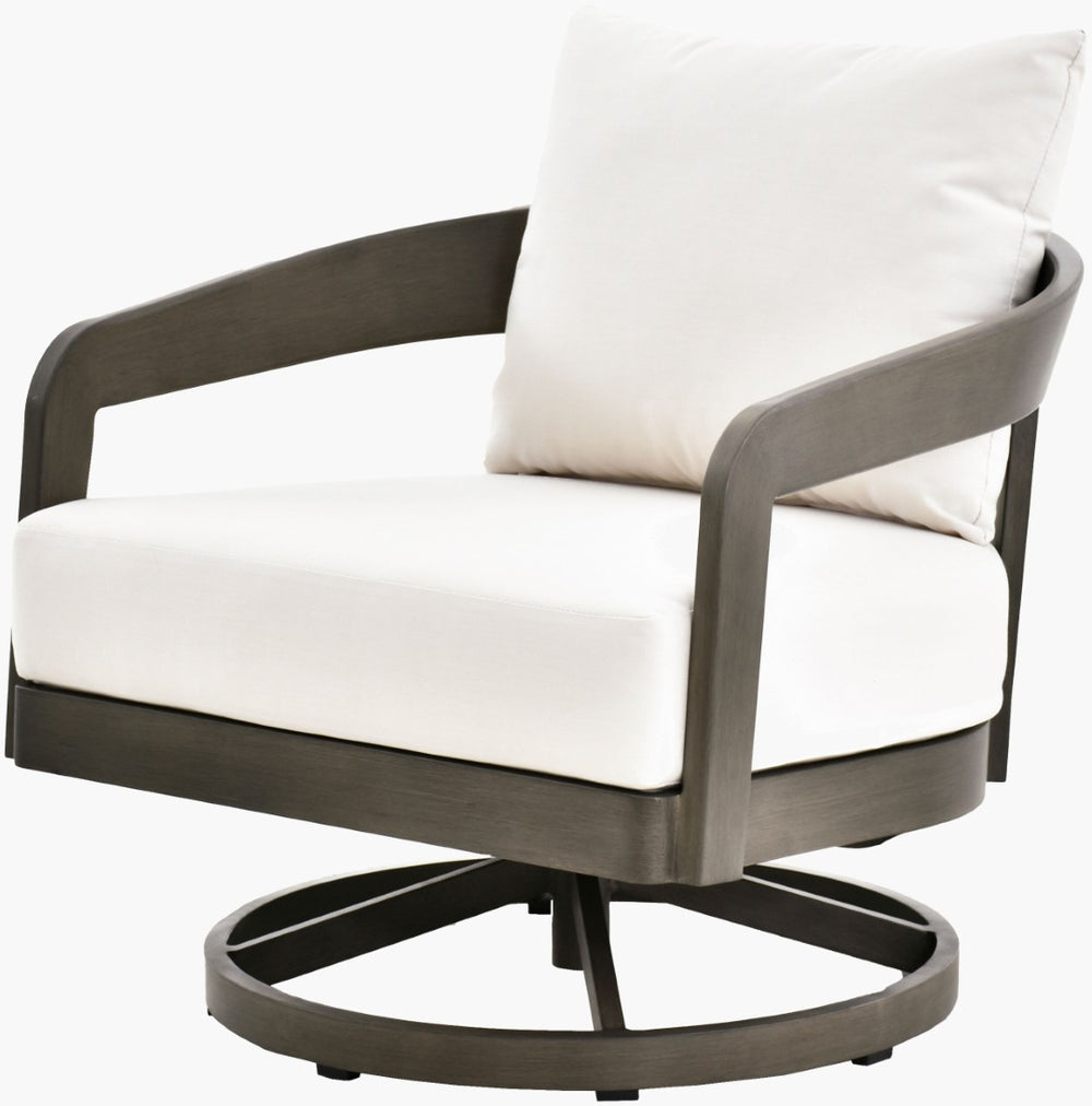 Surya Daniella Artisan Swivel Accent Chair with Acrylic Upholstery for Indoor Outdoor Living DANE002-283133