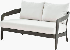 Surya Daniella Outdoor Loveseat with Acrylic Upholstery and Hand-painted Aluminum Frame DANE003-285933
