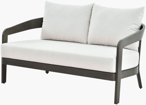 Surya Daniella Outdoor Loveseat with Acrylic Upholstery and Hand-painted Aluminum Frame DANE003-285933