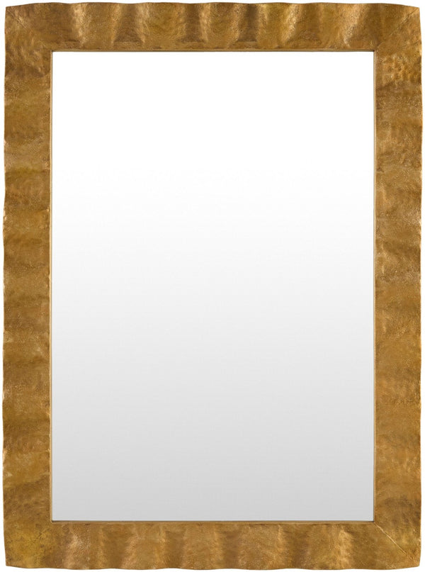 Surya Danica Mid-century Modern Accent Wall Mirror Slim Linear Frame for Entryway or Bedroom DANI002-3727