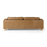 VIG Furniture Divani Casa Danson - Modern Tan Leather + Wicker Sofa VGKK-KF.8036-SOFA-SAND