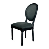 Christopher Knight Home® - Noble House - Hiro Traditional Fabric Dining Chairs, Dark Gray