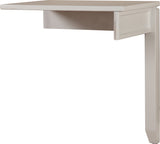 Boca U Shape Desk with Hutch and File Cottage White BOC-7PC-UDESK-FILE-HTCH Parker House