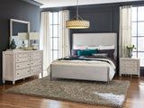 Ashby Place California King Upholstered Bed Natural with Reflection Gray Finish P359-BR-K6 Pulaski Furniture