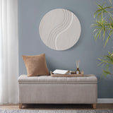 Olana Modern/Contemporary Medallion MDF Wood Carved Wall Decor