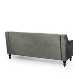 Christopher Knight Home® - Noble House - Knouff Modern Glam Tufted Velvet 3 Seater Sofa