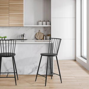 OSP Home Furnishings Bryce Counter Stool Black