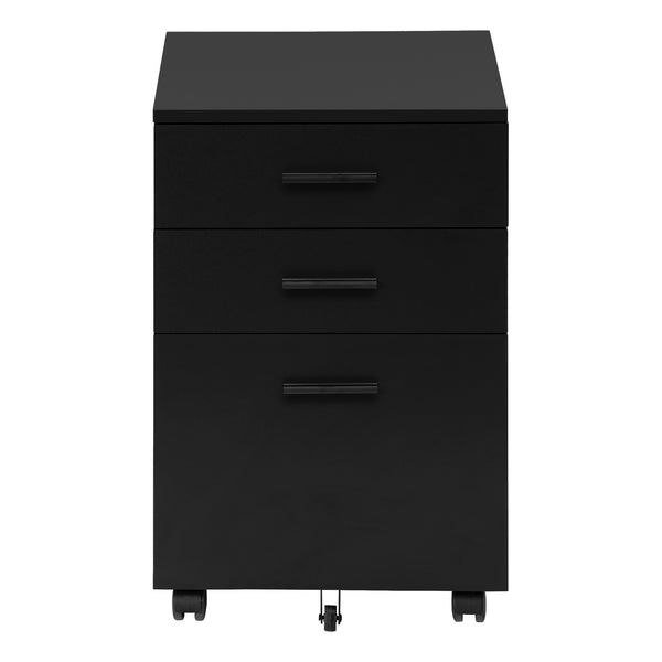 English Elm File Cabinet Rolling Mobile Storage Drawer Unit with Smooth Glides, Printer Stand, Compact Mobility Black 25 L x 20 W x 7 H B2710P219949