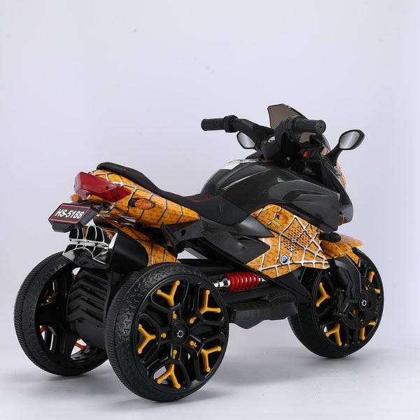 English Elm Kids Electric Three Wheel Motorbike 12v Ride on with Light up Wheels and Pu Seat W1760P252056