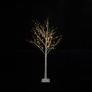 English Elm Set of Lighted Birch Tree with 216 Warm White LEDs, 3-Sizes 4/5/6FT, Indoor/Outdoor Romantic Decor N710P181843Y