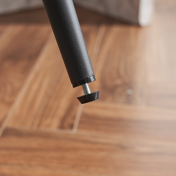 English Elm Modern Upholstered Bar Stools with Boucle Fabric and Armrests, Sturdy Metal Frame, Ergonomic Comfort White W1901P264274