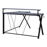 OSP Home Furnishings Checkpoint L Shape Gaming Desk Black