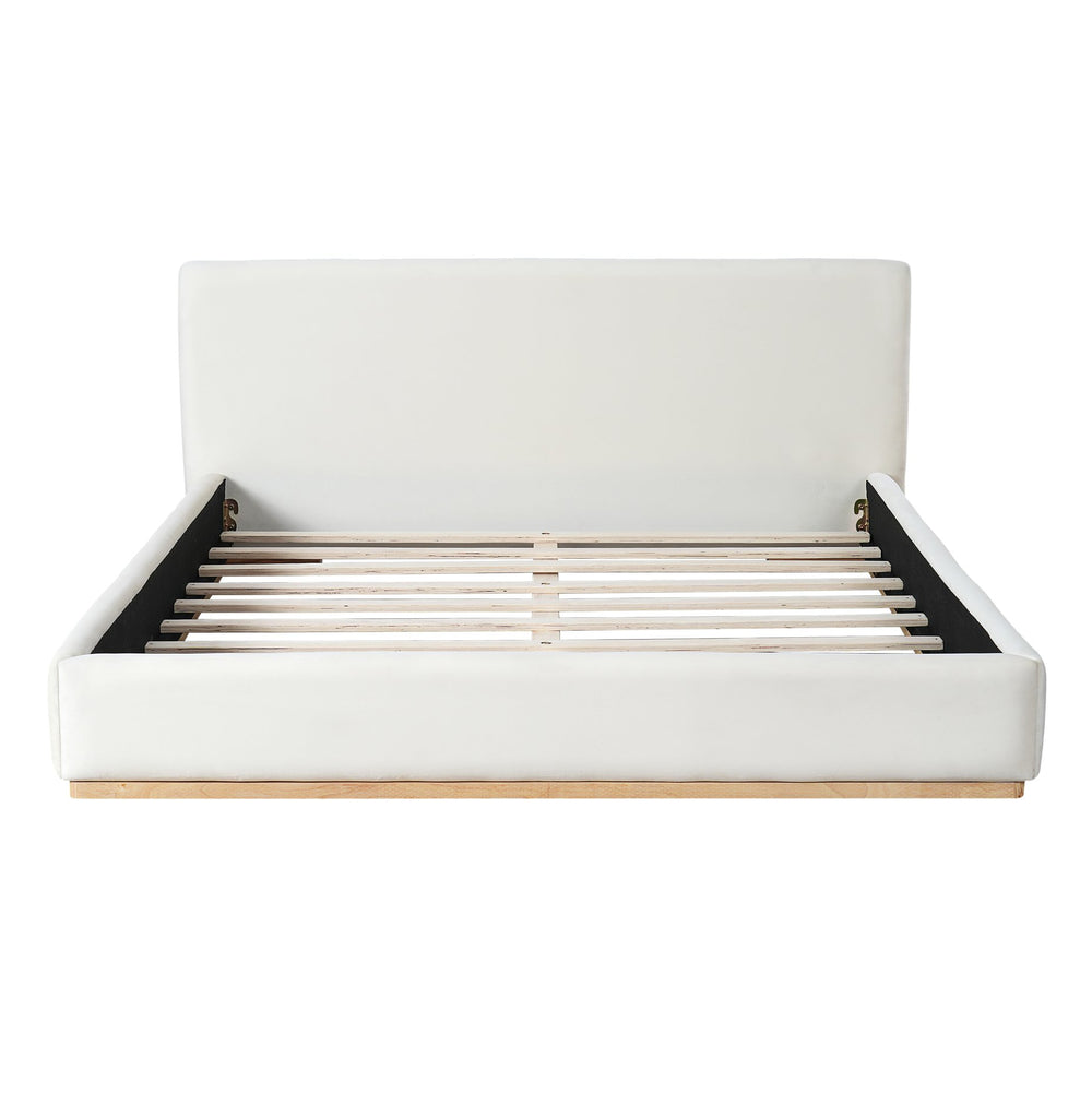 English Elm Christopher Knight Home® - Elegant Upholstered Queen Bed With Solid Wood Frame - Timeless Design For Ultimate Comfort & Style N769P293458A