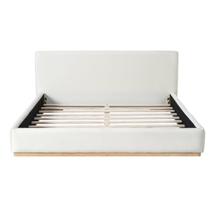 English Elm Christopher Knight Home® - Elegant Upholstered Queen Bed With Solid Wood Frame - Timeless Design For Ultimate Comfort & Style N769P293458A