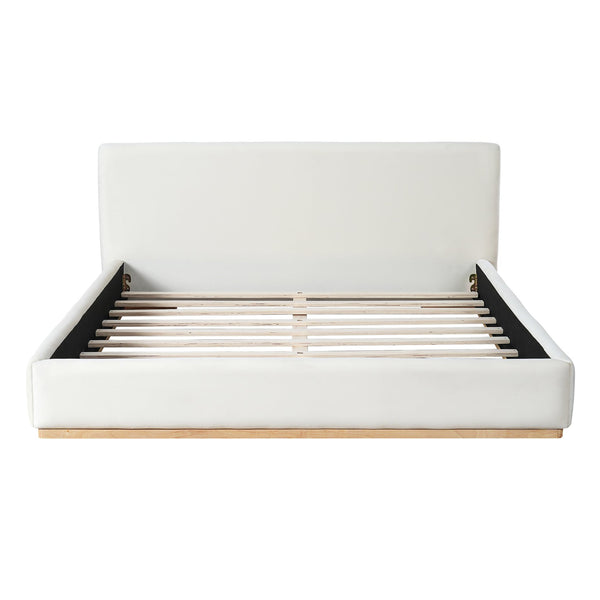 English Elm Christopher Knight Home® - Elegant Upholstered Queen Bed With Solid Wood Frame - Timeless Design For Ultimate Comfort & Style N769P293458A