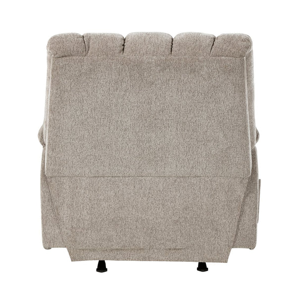 English Elm Gentle Rocking Reclining Chair with Chenille Upholstery, Ultra-Comfort Seat, Smooth Motion Recliner for Living Room Relaxation and Support Light Brown 41 L x 32 W x 29 H B011P347312