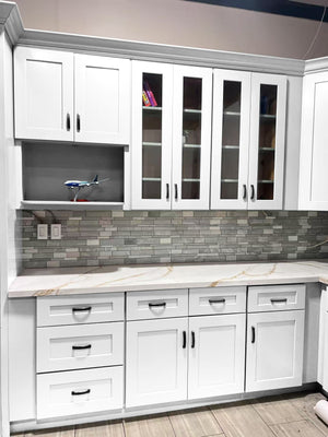 English Elm 21" White Shaker Base Cabinet Soft Close Solid Wood Dovetail Drawer Kitchen Bath T2950P361479