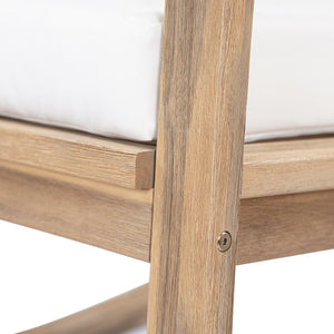 English Elm Outdoor Acacia Wood Rocking Chair with Cushions Teak Finish Porch Seating N772P369382W_N772P369382W